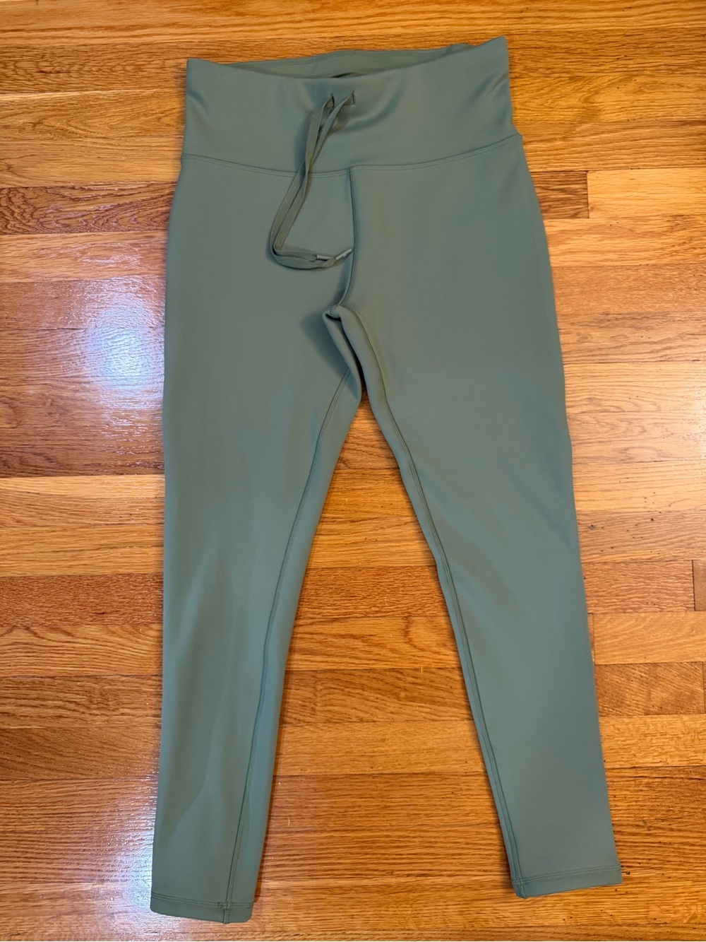 Born Primative High Rise Fleece Lined Leggings Drawstring Light Green - Size XL